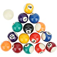 Los mejores  - Keenso Mini Bolas de Billar de Resina Juguete de Bola de Billar para niños ecológico 16 Piezas 38 mm Mesa de Billar…